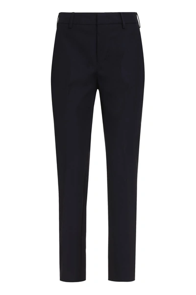 Pt01 Pantaloni Torino Viscose Trousers In Blue