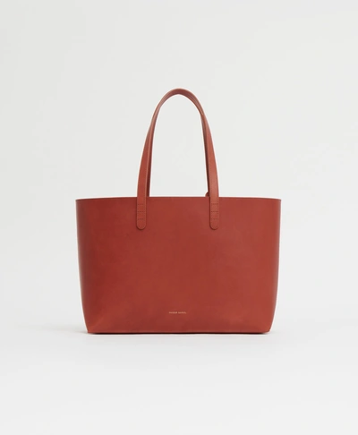 Mansur Gavriel Small Tote In Brandy/avion