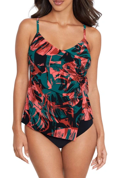 Magicsuit Livin' Lush Carma Tankini Two-piece Swimsuit In Black Multi