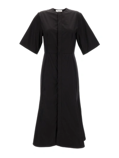 Ami Alexandre Mattiussi Dress Hidden Tab In Black