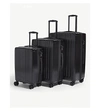 Calpak Ambeur 3-piece Metallic Luggage Set In Black