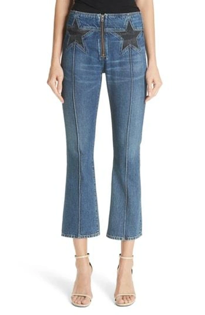 Jean Atelier Annabelle Star Crop Flare Jeans In Stellar