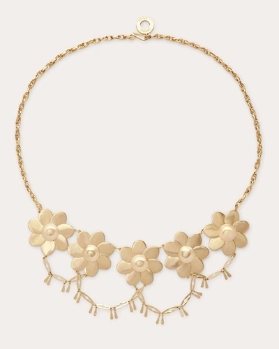 Ramy Brook Alayzia Flower Chain Belt In Gold