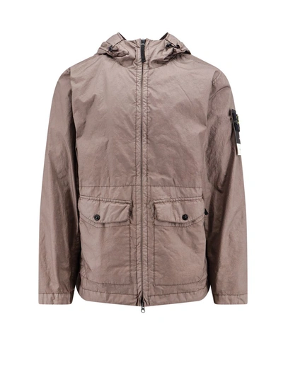 Stone Island Jacket In Brown