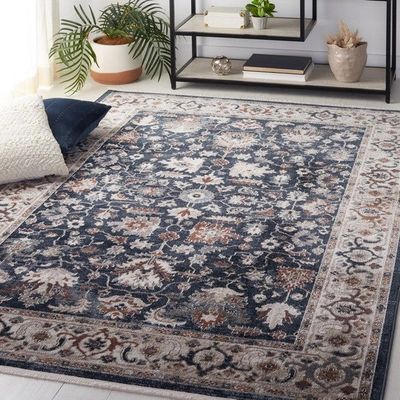 Safavieh Bayside Bay100m Flat Weave Blue / Grey Washable Rug