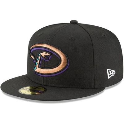 New Era Black Arizona Diamondbacks Cooperstown Collection Wool 59fifty Fitted Hat
