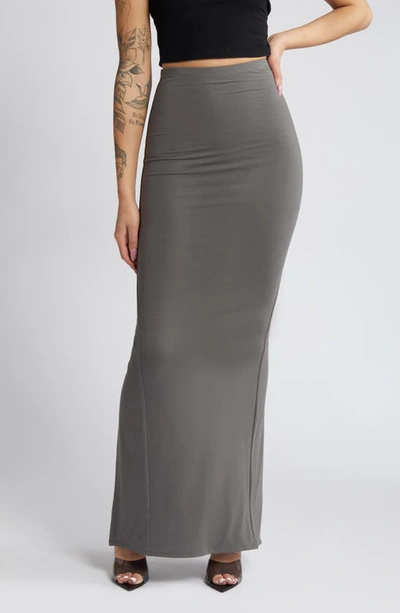Naked Wardrobe Butter Up Boo Skirt In Charcoal
