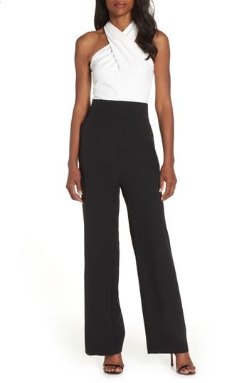 black high waisted straight leg pants