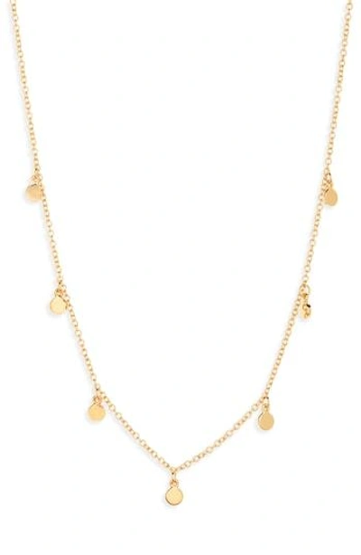 Jcrew Demi Fine 14-karat Gold Plated Dot Charm Necklace