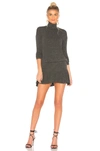 Bailey44 Anastasia Ruffle-hem Sweater Dress In Anthracite