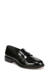 Franco Sarto Alora Penny Loafer In Black Faux Patent