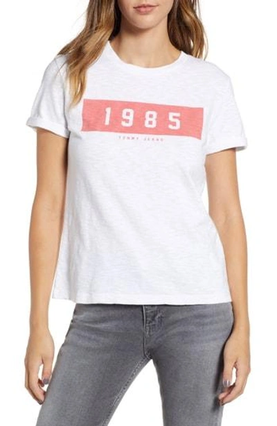 Tommy Jeans Bold 1985 Tee In Bright White
