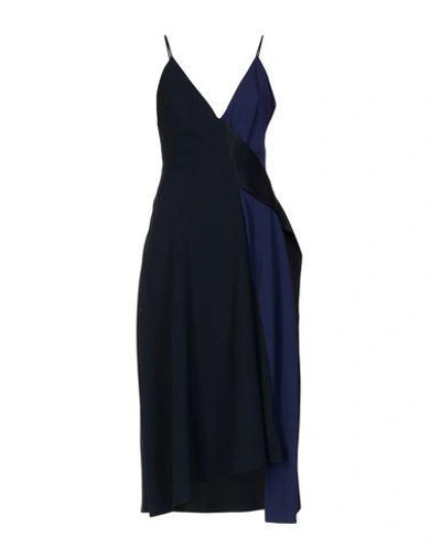 Victoria Beckham Midi Dress In Black