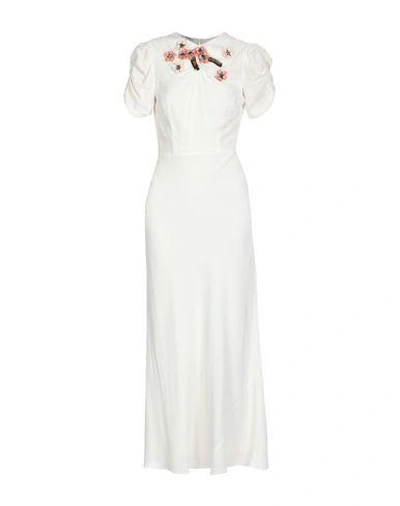 Miu Miu Long Dress In White
