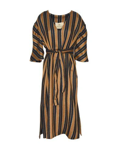 By. Bonnie Young Midi Dress In Camel