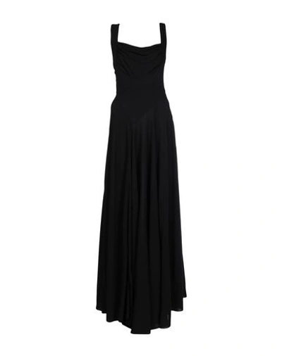 Alaïa Cowl-neck Winged-back Gown In Black