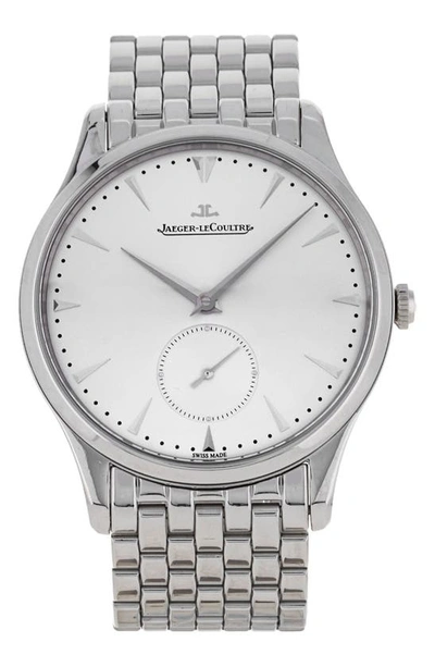 Watchfinder & Co. Jaeger-lecoultre  2015 Master Ultra Thin Bracelet Watch, 50mm In Silver