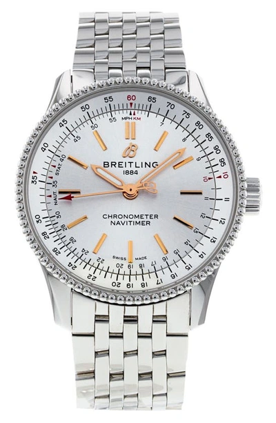 Watchfinder & Co. Breitling  2021 Navitimer Automatic 35 Bracelet Watch In Cream