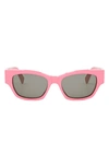 Celine Monochroms 54mm Cat Eye Sunglasses In Pink Smoke