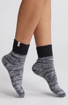 Ugg Rib Slouchy Quarter Socks In Black