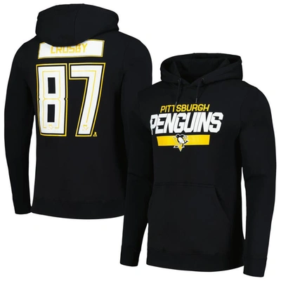 Levelwear Sidney Crosby Black Pittsburgh Penguins Podium Name & Number Pullover Hoodie