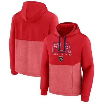 Fanatics Branded Red Florida Panthers Successful Tri-blend Pullover Hoodie