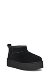Ugg Kids' Classic Ultra Mini Platform Boots In Black/black
