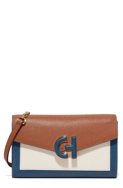 Cole Haan Oversize Chain Strap Crossbody Phone Case In Brown