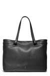 Cole Haan Essential Soft Leather Tote In Black