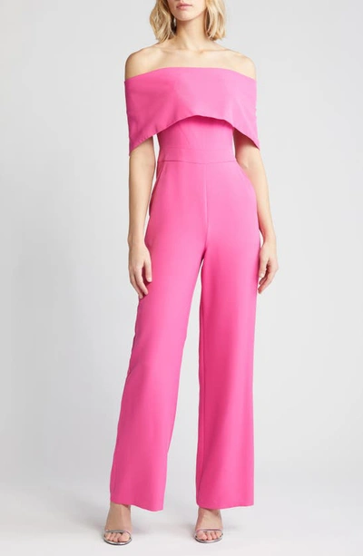 Vince Camuto Off The Shoulder Jumpsuit In Pink