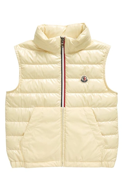 Moncler Kids' Apatou Down Puffer Waistcoat In Yellow