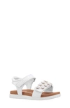 Nina Kids' Neriah Sandal In White/white Glitter