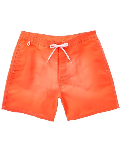 Sundek Bs/rb Contour Waist Swim Trunk In Orange