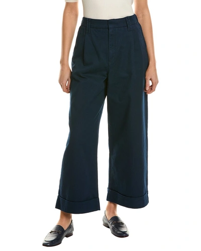 Ted Baker Wide Leg Trouser In Blue