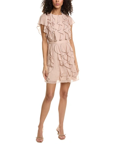 Ted Baker Ruffle Mini Dress In Pink