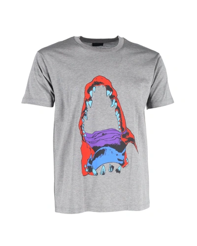 Lanvin Graphic T-shirt In Grey Cotton