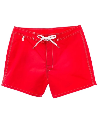 Sundek Fix Waist Swim Trunk In Red