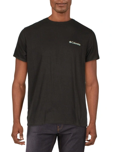 Columbia Sportswear Mens Cotton Short Sleeves T-shirt In Black