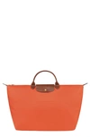 Longchamp Large Le Pliage Travel Bag In Orange