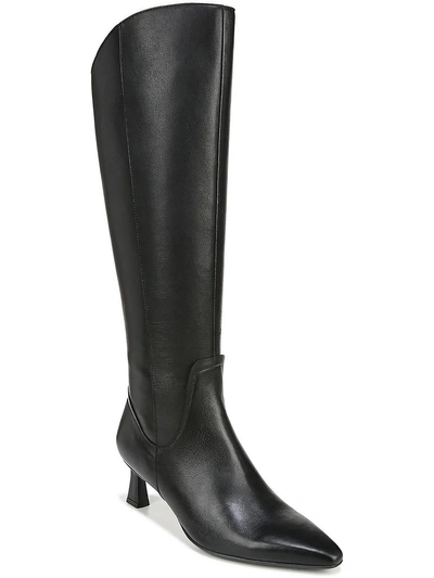 Naturalizer Deesha Womens Solid Pointed Toe Knee-high Boots In Black
