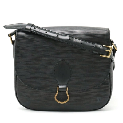 Pre-owned Louis Vuitton Saint Cloud Leather Shoulder Bag () In Black