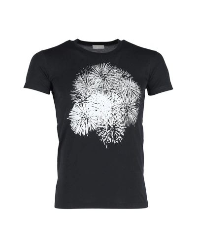 Dior Firework Graphic T-shirt In Black Cotton