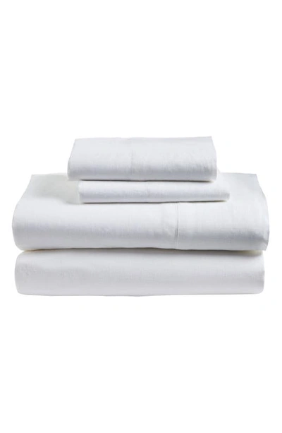 Pom Pom At Home Parker Linen Sheet Set In White