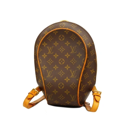 Pre-owned Louis Vuitton Ellipse Canvas Backpack Bag () In Brown