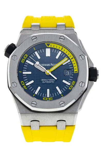 Watchfinder & Co. Audemars Piguet  Royal Oak Offshore Rubber Strap Watch, 42mm In Blue