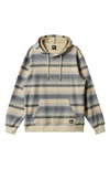 Quiksilver Great Otway Stripe Hoodie In Beige/navy