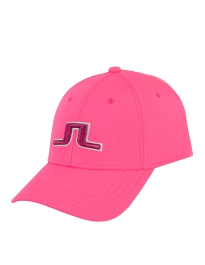 J. Lindeberg Anga Golf Cap In Hot Pink