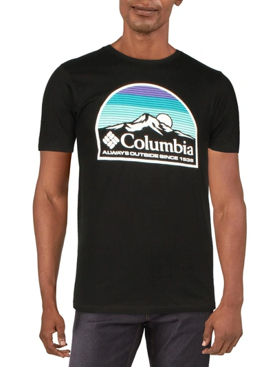 Columbia Sportswear Mens Cotton Graphic T-shirt In Black