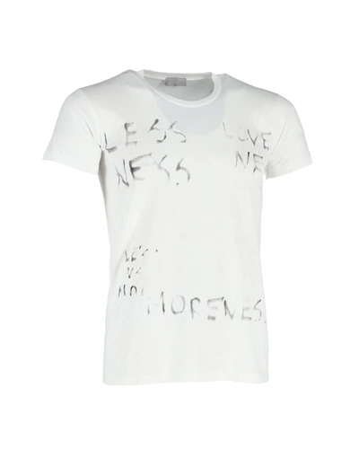 Dior Statement Crewneck T-shirt In White Cotton