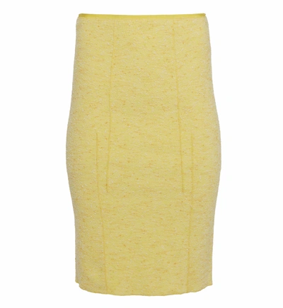 Nina Ricci Yellow Tweed Mini Skirt